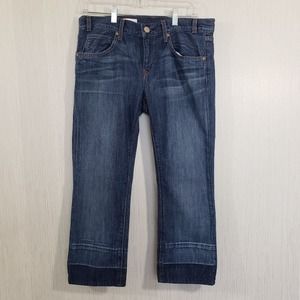 GAP 1969 step hem medium wash jean‎ capris woman's size 26